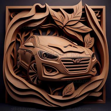 3D модель Hyundai Verna (STL)